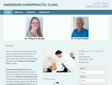 Tablet Screenshot of andersonchiropracticsc.com